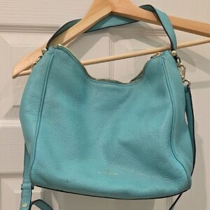 Kate Spade Aqua Leather Shoulder Bag